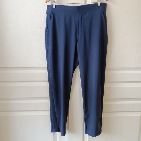 Athleta Women's Plus Navy Brooklyn Mid Rise Ankle Pant Size 16 - Picture 1 of 14